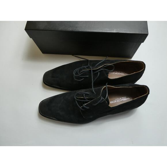 Mike Konos made in Italy black suede oxford shoes, size: 11 main image 5